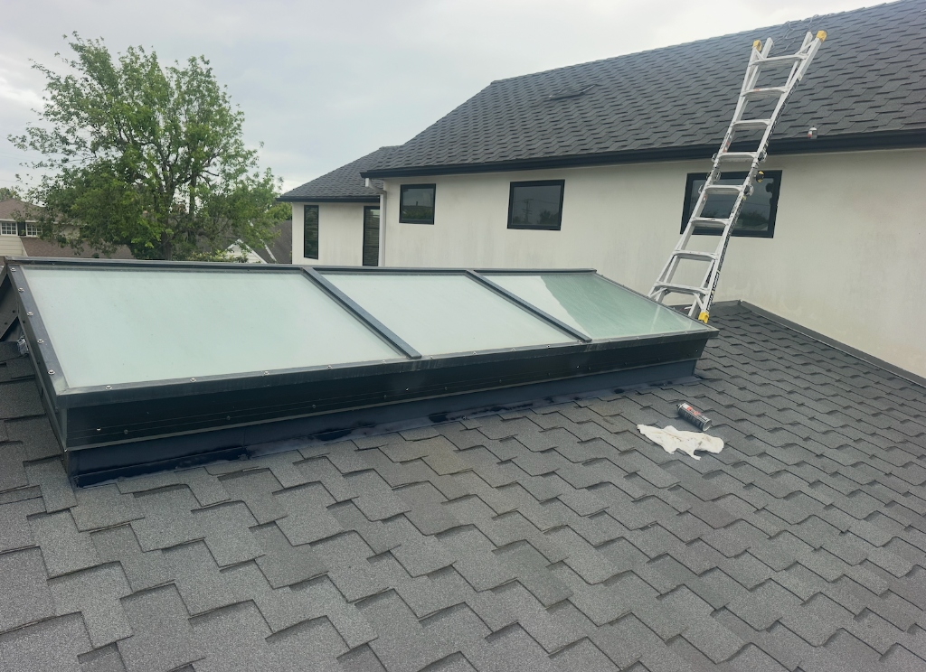 Custom Multi-Story Skylight Curb Flashing Rig
