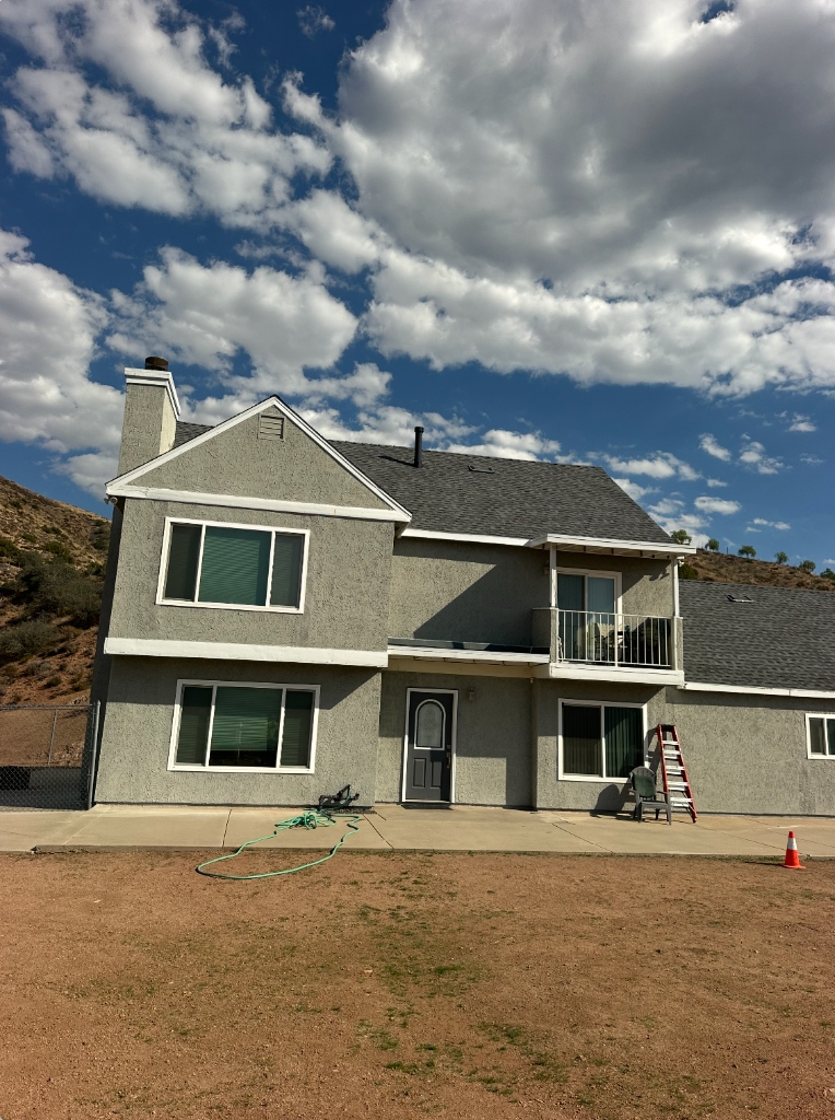 Two-Story Foothill Estate Complete Front Elevation